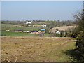 View from Imdale Cross road to houses in the Lisnacreevy Townland