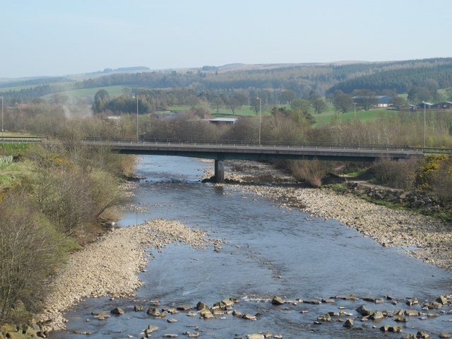 The River South Tyne downstream of Alston Arches Viaduct