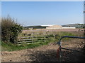 Ploughed land and farm buildings on Ballynafern Road