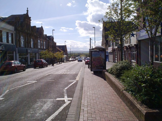 Looking down Front Street in Consett © Robert Graham cc-by-sa/2.0 ...