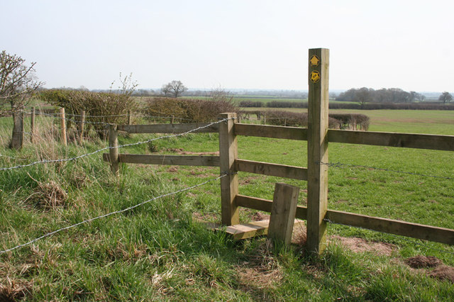 Stile on the South Cheshire Way