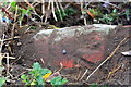 Benchmark on culvert at Wally Corner