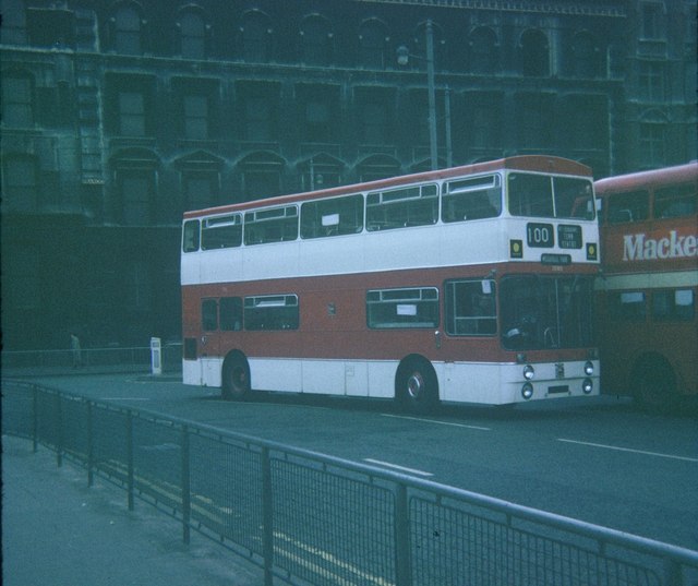 A Bus in Manchester City Centre