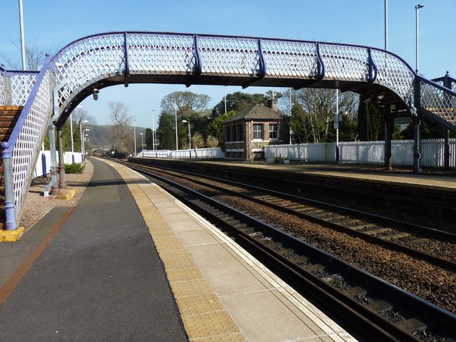 Station footbridge