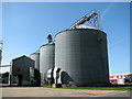 Huge silos on Rackheath Industrial Estate