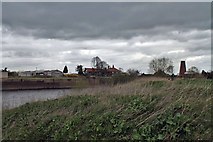 SK8064 : River Trent with Carlton Mill by J.Hannan-Briggs