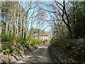 Bridleway HW 111b approaching Double Gates