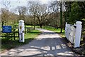 Private entrance to Swans Wood Farm