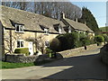 Cotswold stone cottages in Withington