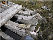 NG5709 : Old boat hull by Dave Croker