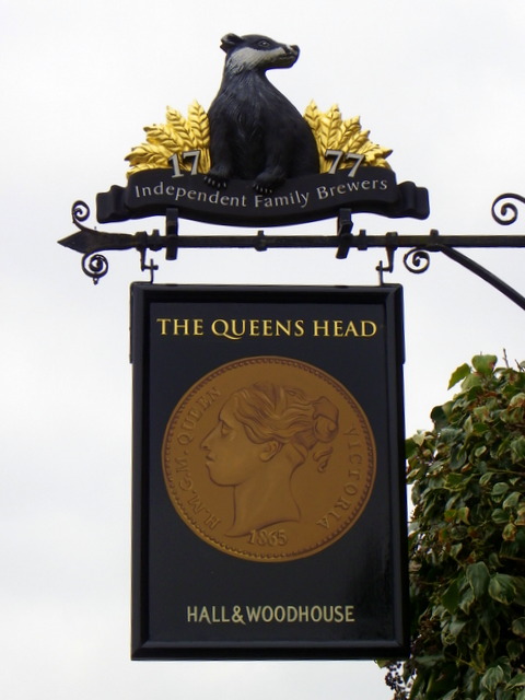 Sign for the Queens Head