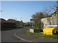 Road into Kirkwall Cottages residences at High Hauxley