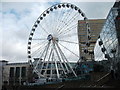 Ferris wheel in Exchange Square, Manchester