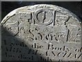 SX4968 : Buckland Monachorum - gravestone detail 2 by Sarah Smith