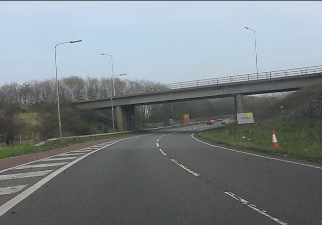 M58 motorway - A59 flyover, Switch... © Peter Whatley :: Geograph ...