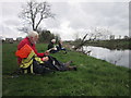 NY3657 : Time for a spot of lunch by the River Eden by Ian S