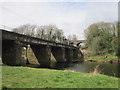 NY3857 : The rail bridges over the River Eden by Ian S
