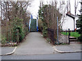 Footbridge over the Hunts Cross to Southport Railway Line