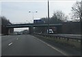 SJ5699 : M6 motorway - junction 24 bridge by Peter Whatley