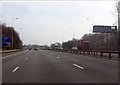 SJ5698 : M6 motorway - 1 mile to junction 23 by Peter Whatley