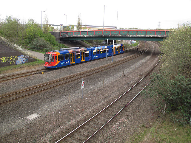 Supertram at Broughton Lane