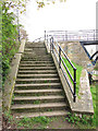 SK3888 : Brown Bayley Bridge - steps by Stephen Craven