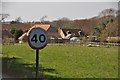 South Wight : Afton Farm & 40mph Sign