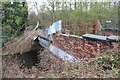 Derelict bridge over River Don