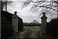 Gate piers, Harewood lodge