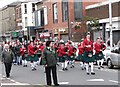 Pipe band at the Newcastle Sinn F?in (Joe McCackard Cumann) Easter Parade