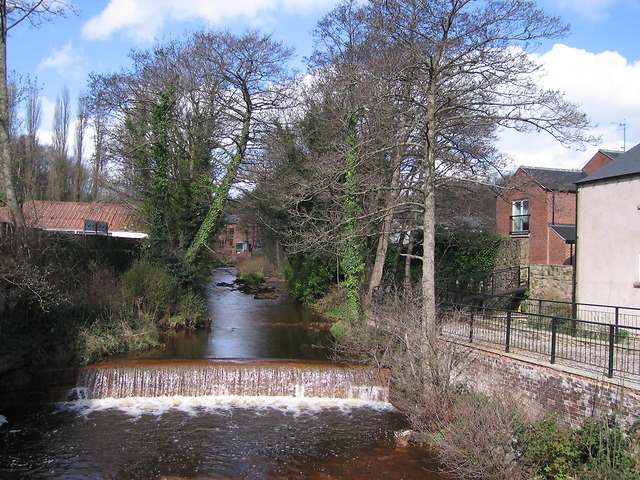 Weir in the River Loxley at Malin Bridge