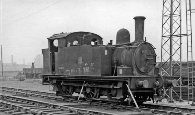 Ex-GER 0-6-0T at Stratford Locomotive Depot