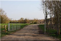 SU3992 : Farm track near West Hanney by Steve Daniels
