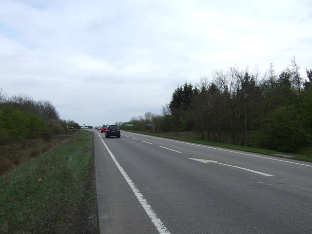 A52 towards Grantham