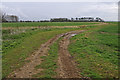 TF6427 : Farm track, near Wolferton by Julian Dowse