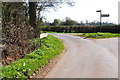 A Country Road Junction from Whitehouse Farm Lane