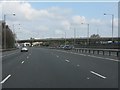 M1 motorway approaching junction 2