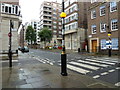 Zebra crossing at the junction of Marsham and Vincent Streets