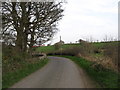 Curve in the road near Loughorne House