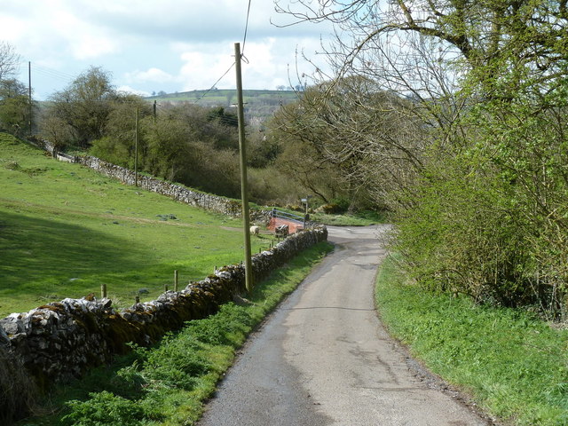 Tophill Lane below the farm