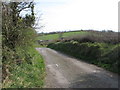 The descent eastwards from Ouley Hill