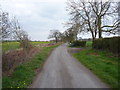 The track towards Heath Farm