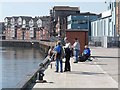 Angling on Western Quay, North Shields