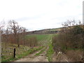 View down towards the railway