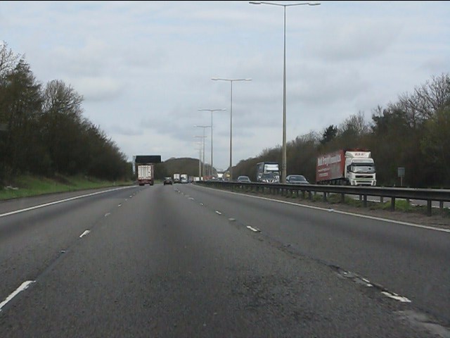 M1 motorway in cutting near Salcey Green © Peter Whatley :: Geograph ...