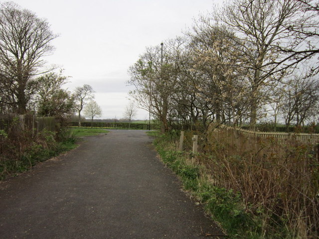 Walking towards the B1318, The Great North Road