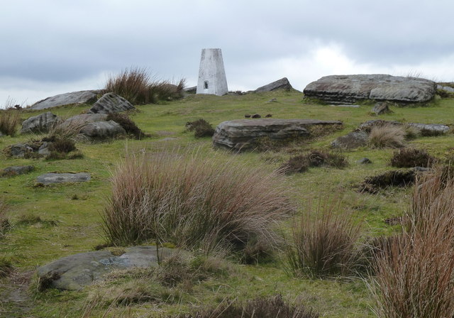 Approaching the White Edge trig point