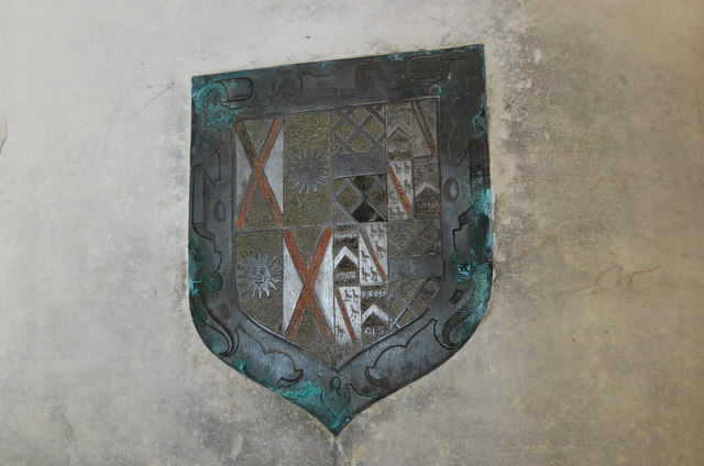 Coat of Arms above tomb of Sir Edward Gage