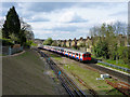 Wimbledon train approaching Wimbledon Park station