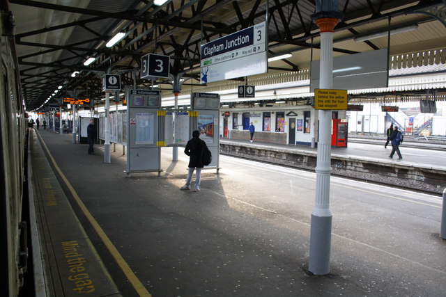 View from Platform 3, Clapham Junction station